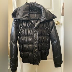 Buffalo David Bitton Shiny Black Puffer Jacket